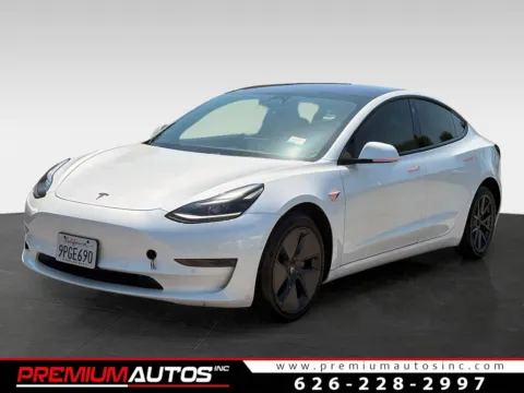 White 2021 Tesla Model 3 Standard Range Plus for sale in South El Monte, CA