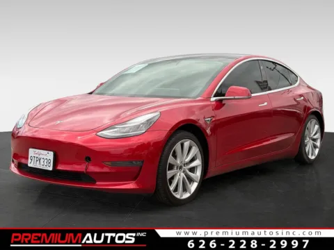 Red 2020 Tesla Model 3 Standard Range Plus for sale in South El Monte, CA