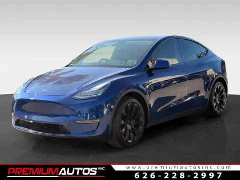 Blue 2021 Tesla Model Y Long Range for sale in South El Monte, CA