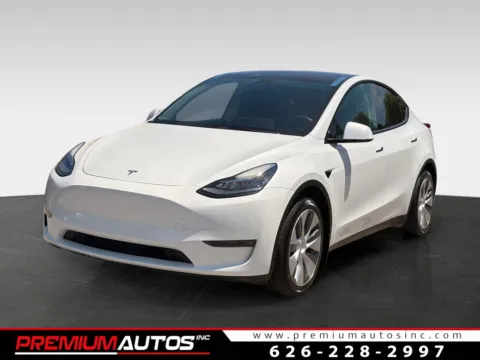 White 2021 Tesla Model Y Long Range for sale in South El Monte, CA