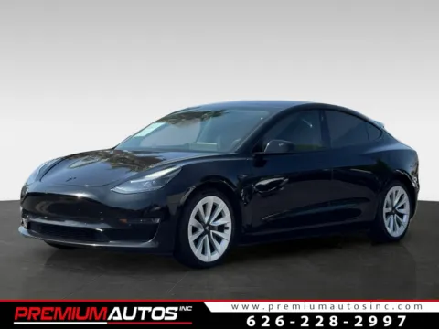 Black 2021 Tesla Model 3 Standard Range Plus for sale in South El Monte, CA