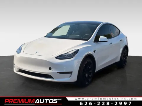 White 2021 Tesla Model Y Long Range for sale in South El Monte, CA