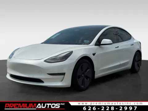 White 2021 Tesla Model 3 Long Range for sale in South El Monte, CA