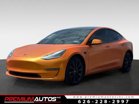 Orange 2020 Tesla Model 3 Performance for sale in South El Monte, CA