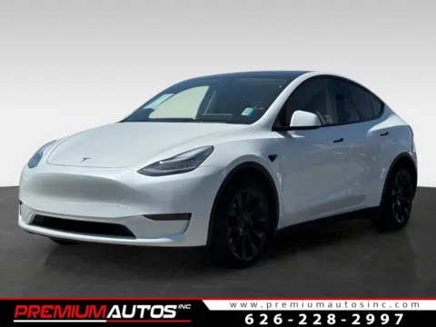 White 2021 Tesla Model Y Long Range for sale in South El Monte, CA