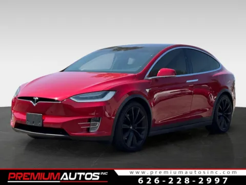 Red 2017 Tesla Model X 75D for sale in South El Monte, CA