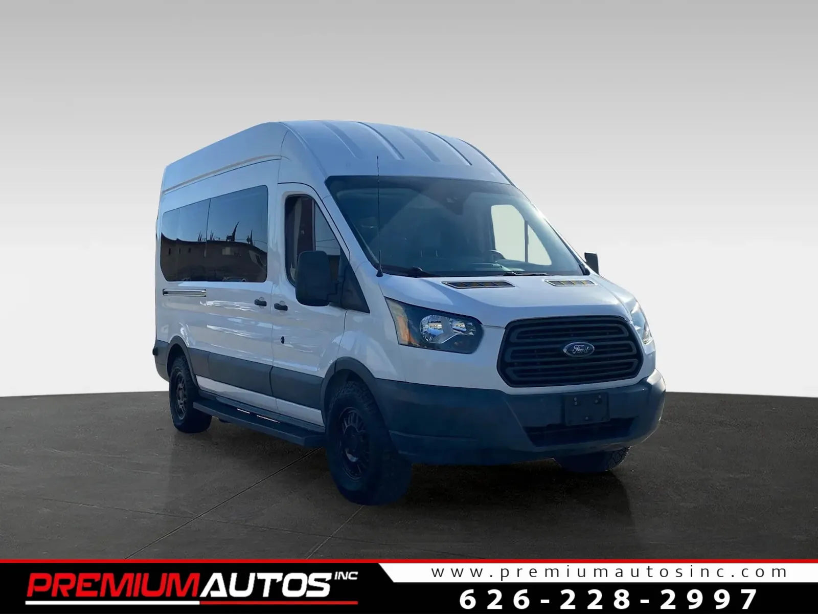 White 2018 Ford Transit 350 HR PASSENGER WAGON XL TRIM for sale in South El Monte, CA