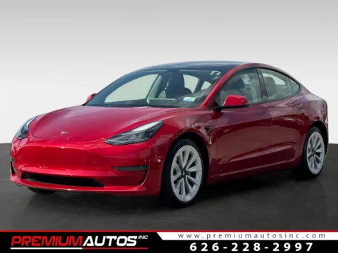Red 2022 Tesla Model 3 for sale in South El Monte, CA