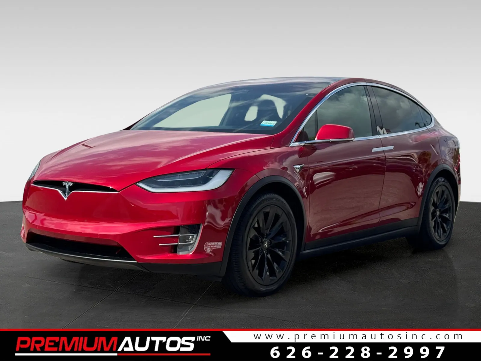 Red 2018 Tesla Model X 75D for sale in South El Monte, CA