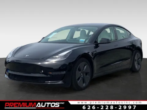 Black 2021 Tesla Model 3 Standard Range Plus for sale in South El Monte, CA