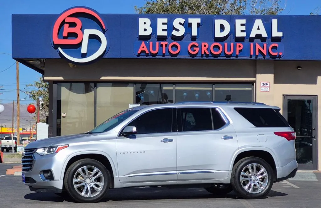 Silver 2019 Chevrolet Traverse High Country Sport Utility 4D for sale in El Paso, TX