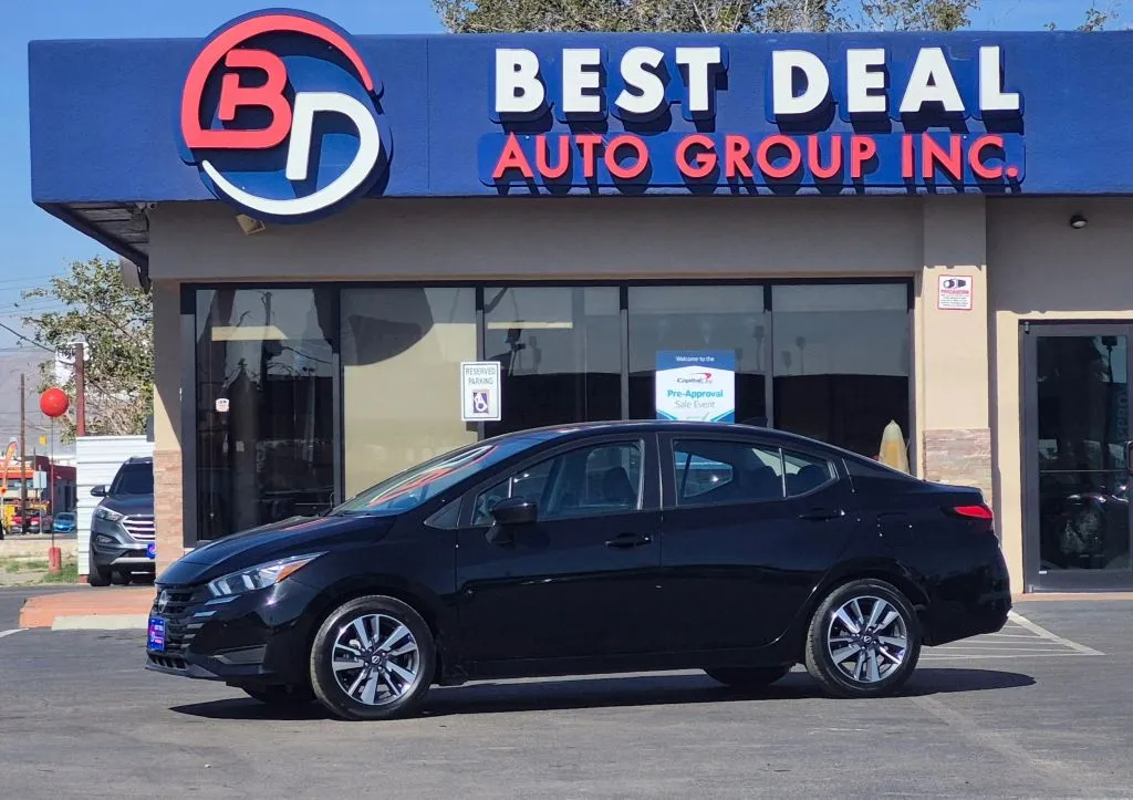 Black 2024 Nissan Versa SV Sedan 4D for sale in El Paso, TX