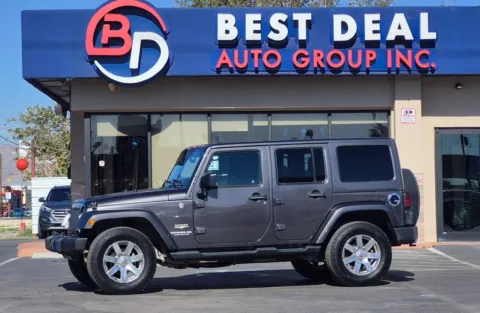 Gray 2014 Jeep Wrangler Unlimited Sahara Sport Utility 4D for sale in El Paso, TX