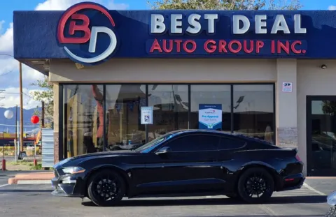 Black 2021 Ford Mustang EcoBoost Premium Coupe 2D for sale in El Paso, TX
