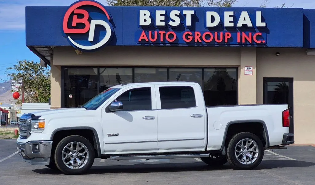 White 2014 GMC Sierra 1500 Crew Cab SLT Pickup 4D 5 3/4 ft for sale in El Paso, TX