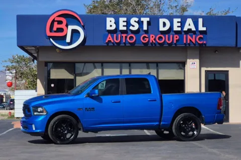Blue 2018 Ram 1500 Crew Cab Sport Pickup 4D 5 1/2 ft for sale in El Paso, TX