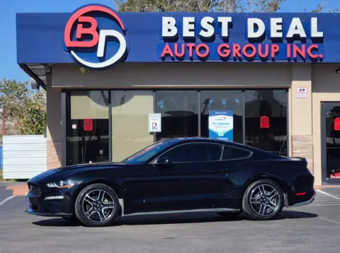 Black 2019 Ford Mustang EcoBoost Coupe 2D for sale in El Paso, TX
