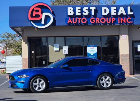 Blue 2018 Ford Mustang EcoBoost Coupe 2D for sale in El Paso, TX