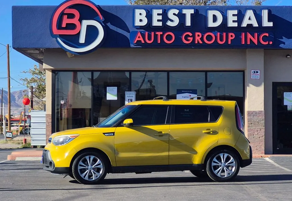 Yellow 2015 Kia Soul + Wagon 4D for sale in El Paso, TX