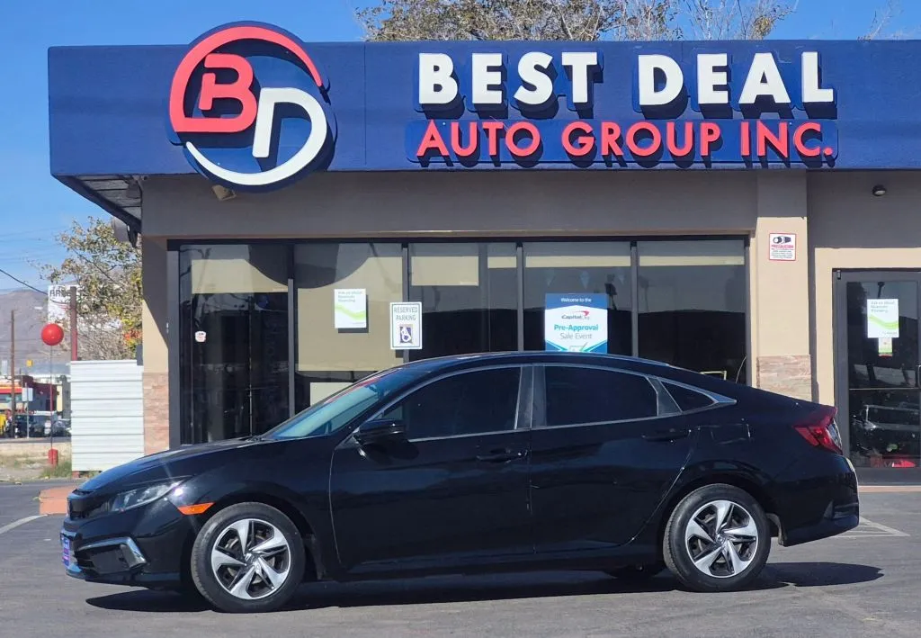 Black 2020 Honda Civic LX Sedan 4D for sale in El Paso, TX