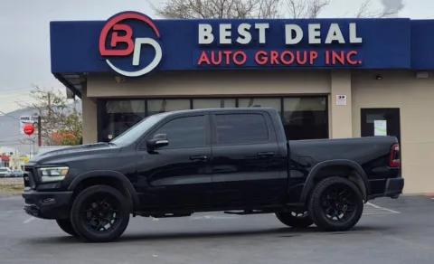 Black 2020 Ram 1500 Crew Cab Rebel Pickup 4D 5 1/2 ft for sale in El Paso, TX