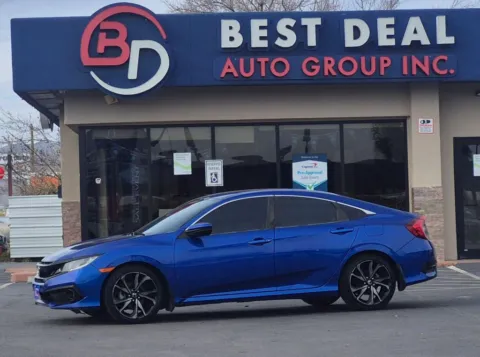 Blue 2021 Honda Civic Sport Sedan 4D for sale in El Paso, TX