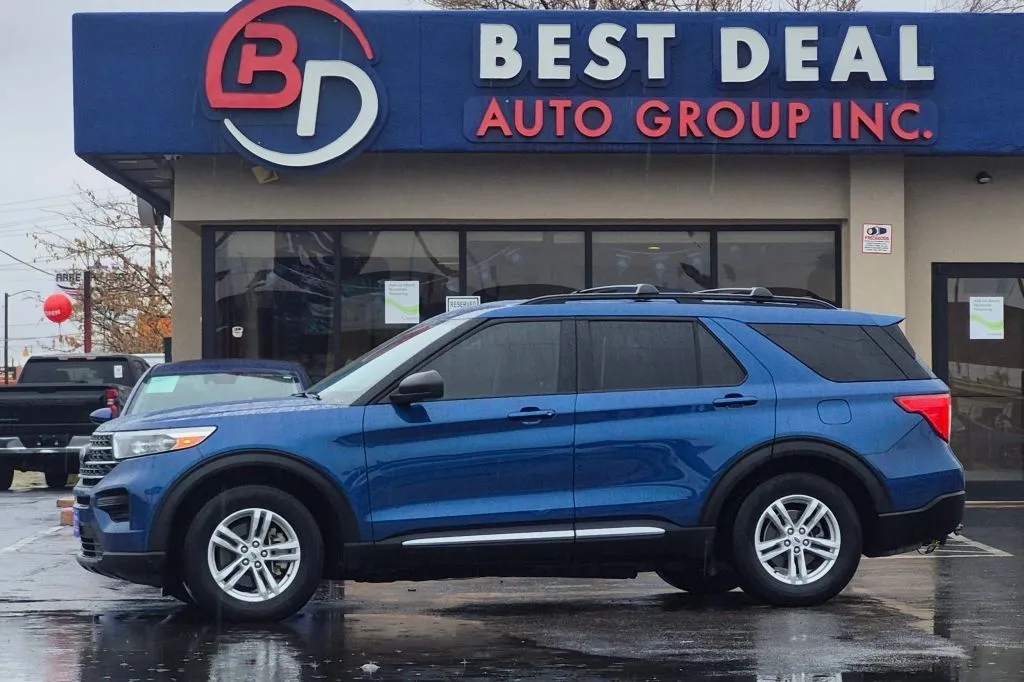 Blue 2022 Ford Explorer XLT Sport Utility 4D for sale in El Paso, TX