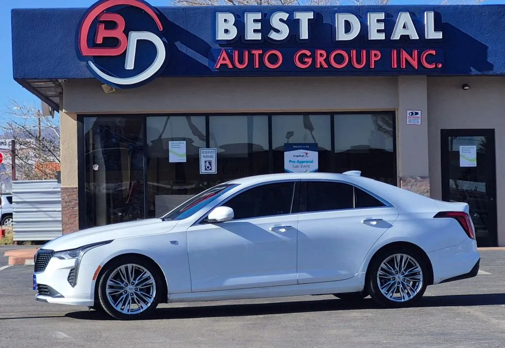 White 2024 Cadillac CT4 Premium Luxury Sedan 4D for sale in El Paso, TX