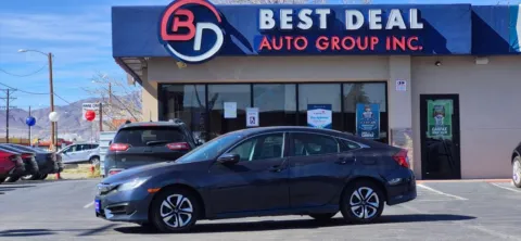 Blue 2018 Honda Civic LX Sedan 4D for sale in El Paso, TX