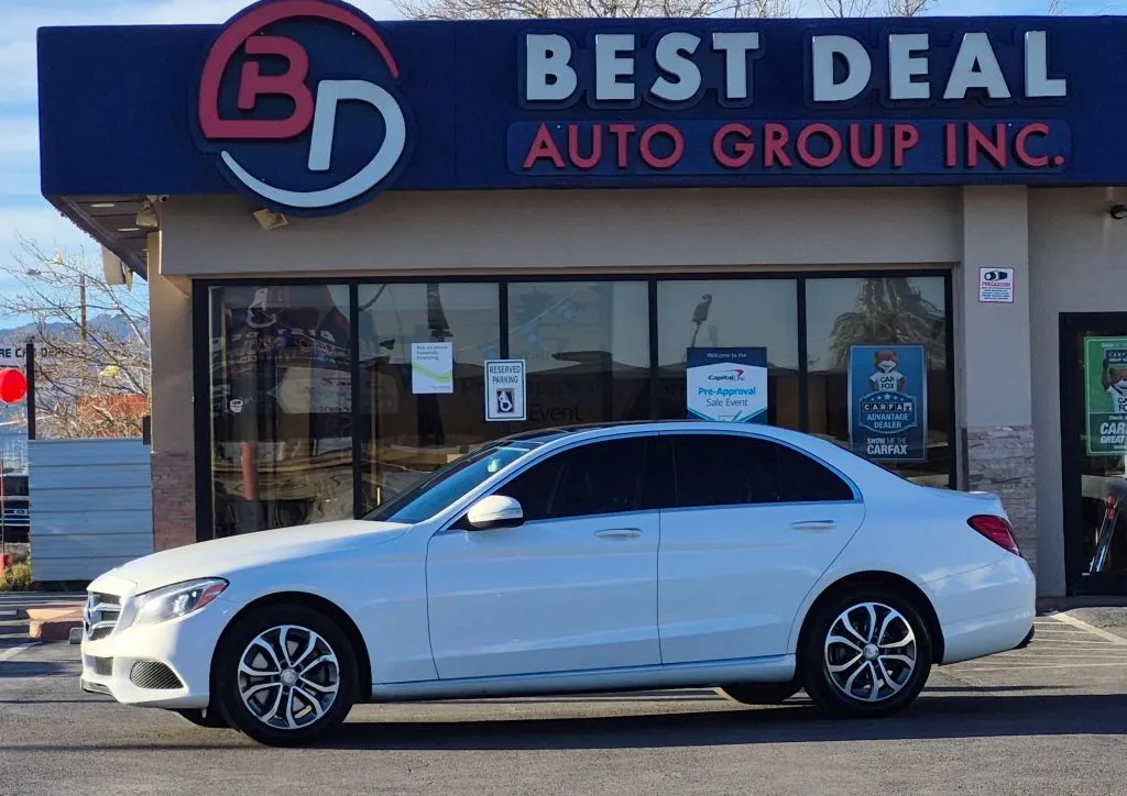 White 2015 Mercedes-Benz C-Class C 300 4MATIC Sedan 4D for sale in El Paso, TX