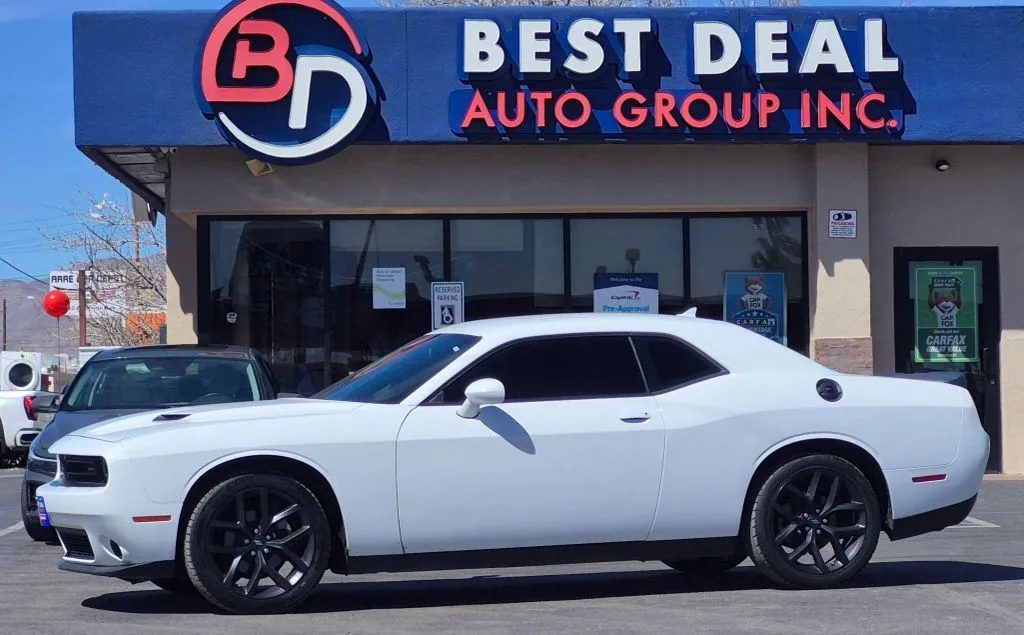 White 2021 Dodge Challenger SXT Coupe 2D for sale in El Paso, TX