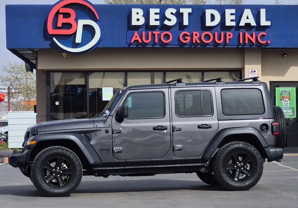Gray 2020 Jeep Wrangler Unlimited Sport Altitude Sport Utility 4D for sale in El Paso, TX