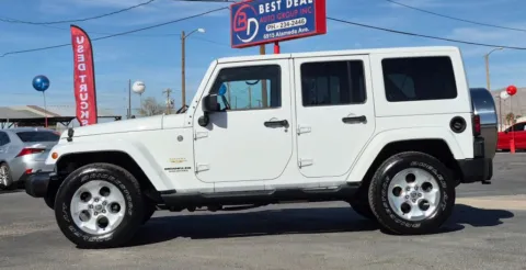 Another view of 2014 Jeep Wrangler Unlimited Sahara Sport Utility 4D for sale in El Paso, TX at Best Deal Auto Group