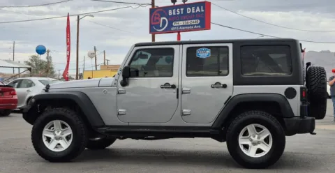 Another view of 2017 Jeep Wrangler Unlimited Willys Wheeler W Sport Utility 4D for sale in El Paso, TX at Best Deal Auto Group