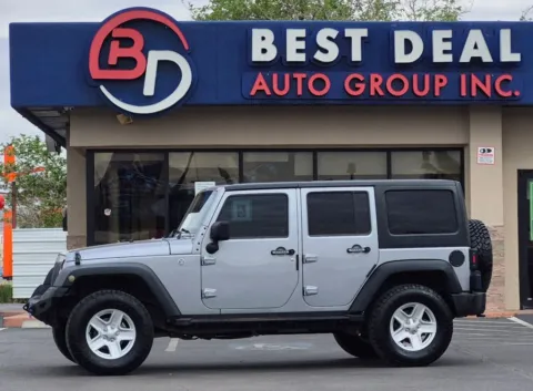 Silver 2017 Jeep Wrangler Unlimited Willys Wheeler W Sport Utility 4D for sale in El Paso, TX