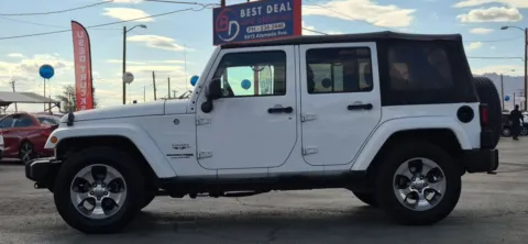 Another view of 2018 Jeep Wrangler Unlimited Sahara (JK) Sport Utility 4D for sale in El Paso, TX at Best Deal Auto Group