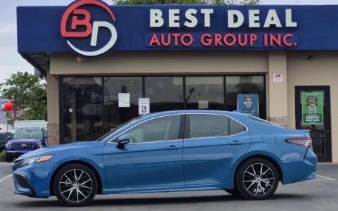 Blue 2024 Toyota Camry SE Sedan 4D for sale in El Paso, TX