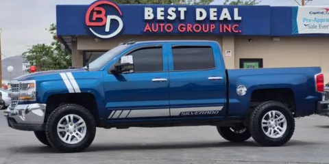 Blue 2018 Chevrolet Silverado 1500 Crew Cab LT Pickup 4D 5 3/4 ft for sale in El Paso, TX