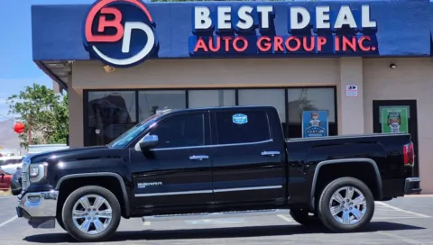 Black 2017 GMC Sierra 1500 Crew Cab SLT Pickup 4D 5 3/4 ft for sale in El Paso, TX