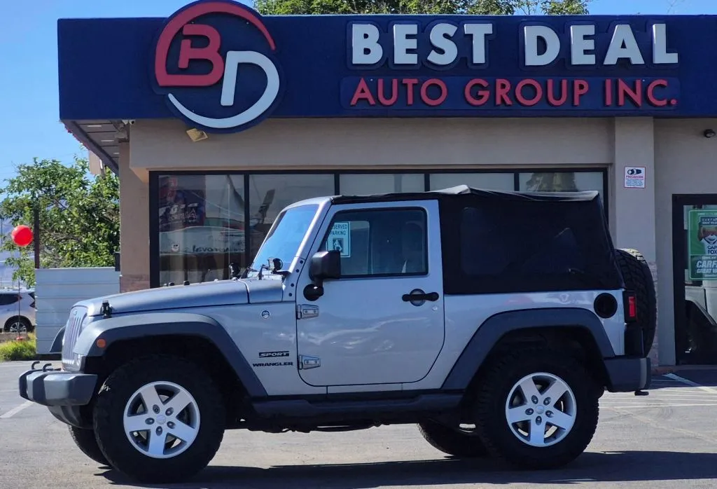 Silver 2017 Jeep Wrangler Sport SUV 2D for sale in El Paso, TX