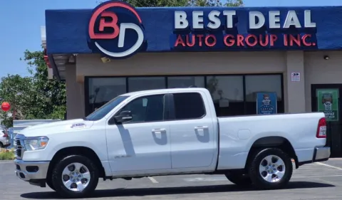 White 2022 Ram 1500 Quad Cab Big Horn Pickup 4D 6 1/3 ft for sale in El Paso, TX
