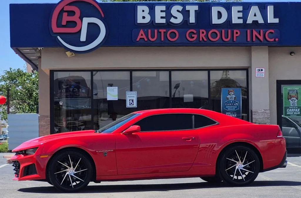 Red 2015 Chevrolet Camaro LS Coupe 2D for sale in El Paso, TX