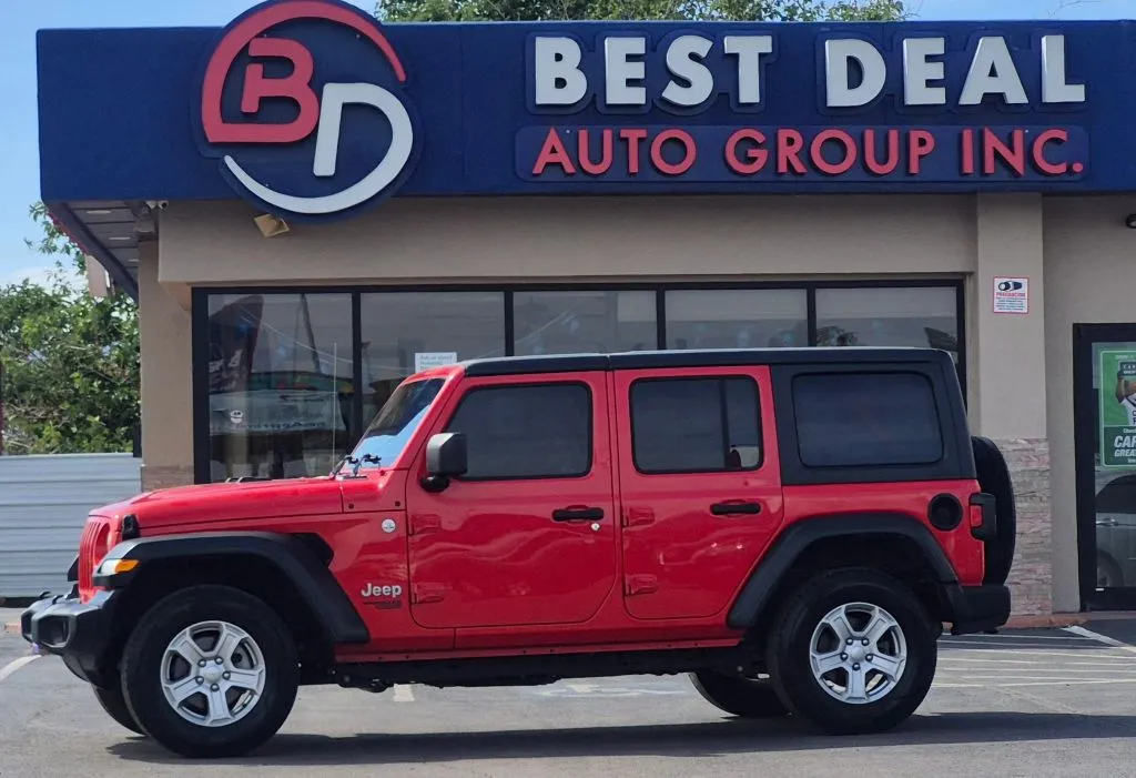 Red 2019 Jeep Wrangler Unlimited Sport S Sport Utility 4D for sale in El Paso, TX
