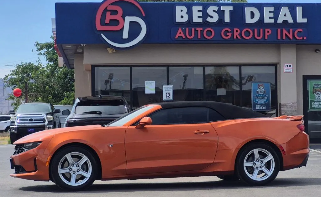 Orange 2023 Chevrolet Camaro LT Convertible 2D for sale in El Paso, TX