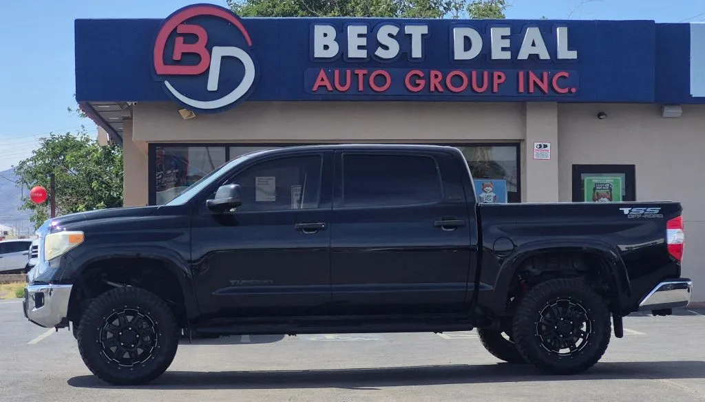 Black 2016 Toyota Tundra CrewMax SR5 Pickup 4D 5 1/2 ft for sale in El Paso, TX