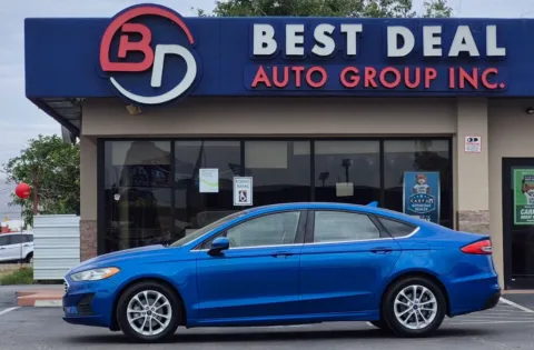 Blue 2019 Ford Fusion SE Sedan 4D for sale in El Paso, TX