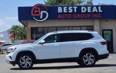 White 2021 Volkswagen Atlas SEL Premium 4Motion Sport Utility 4D for sale in El Paso, TX