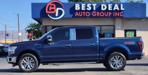 Blue 2017 Ford F-150 SuperCrew Cab XLT Pickup 4D 5 1/2 ft for sale in El Paso, TX