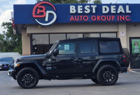 Black 2024 Jeep Wrangler 4xe Sahara 4xe Sport Utility 4D for sale in El Paso, TX