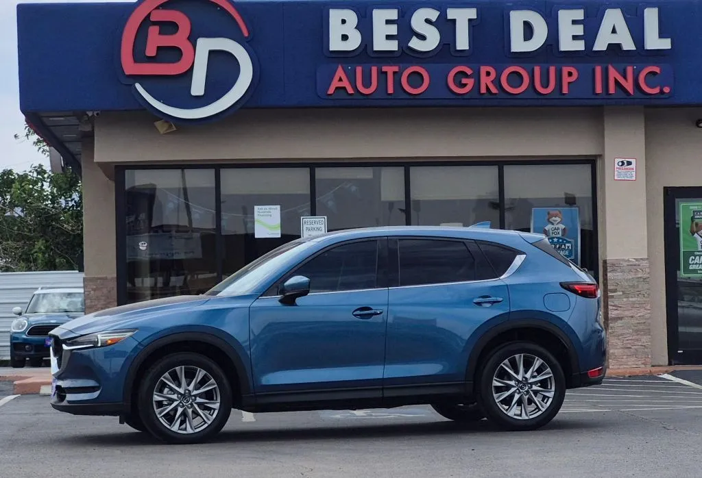 Blue 2021 MAZDA CX-5 Grand Touring Reserve Sport Utility 4D for sale in El Paso, TX